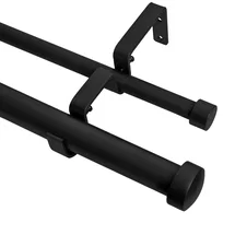 Online Designer Bedroom Gwinnett Adjustable Double Curtain Rod