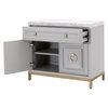 Azure Carrera Media Chest, Nightstand by Essentials for Living, 36.75" width x 32.5" height x 19" depth thumbnail 4