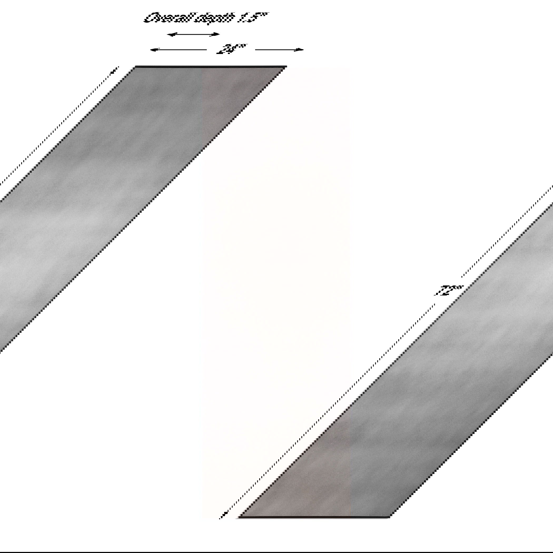 Burwell Oversized Antiqued Mirror, by Uttermost, 24" width x 72" height x 1.5" depth View 3