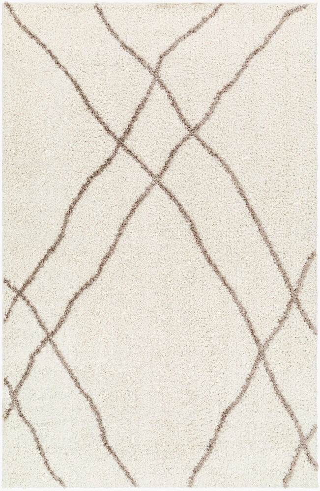 Maryland Shag Machine Woven Rug, by Surya, 1'3.75" length x 1'3.75" width