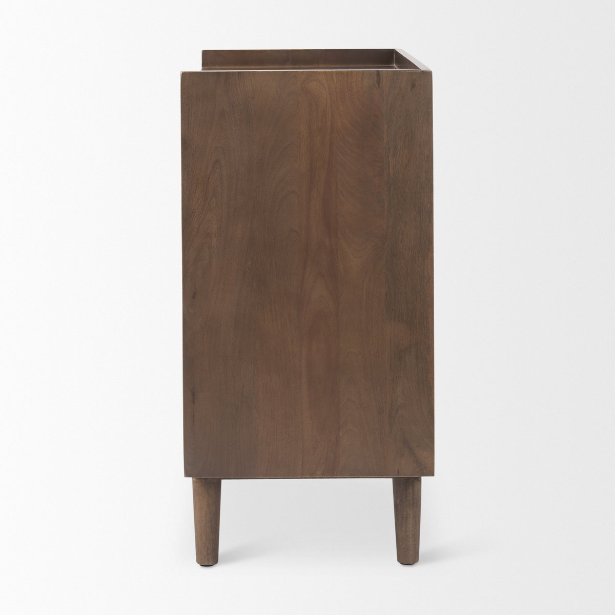 Lillie  Medium Brown Wood 2 Door Tray Top Accent Cabinet, Cabinets & Chest by Mercana, 36" length x 16" width x 32" height View 5