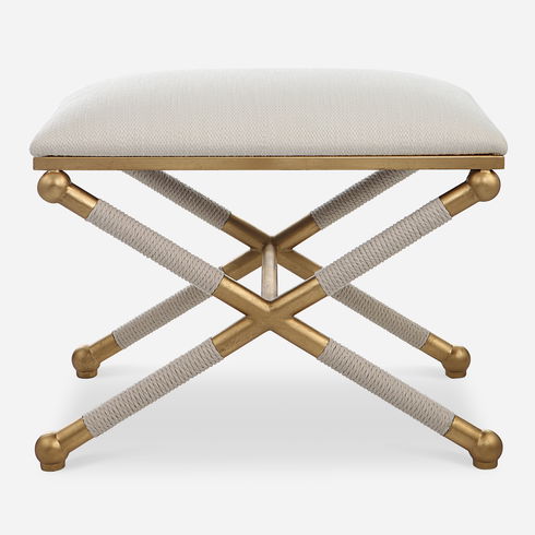 Socialite White Small Bench