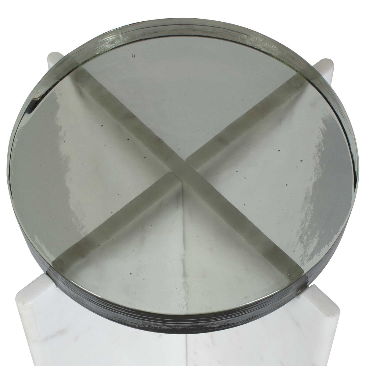 Olina Marble Outdoor Accent Table, Outdoor Table by Uttermost, 1'2" width x 1'10" height x 1'2" depth View 6