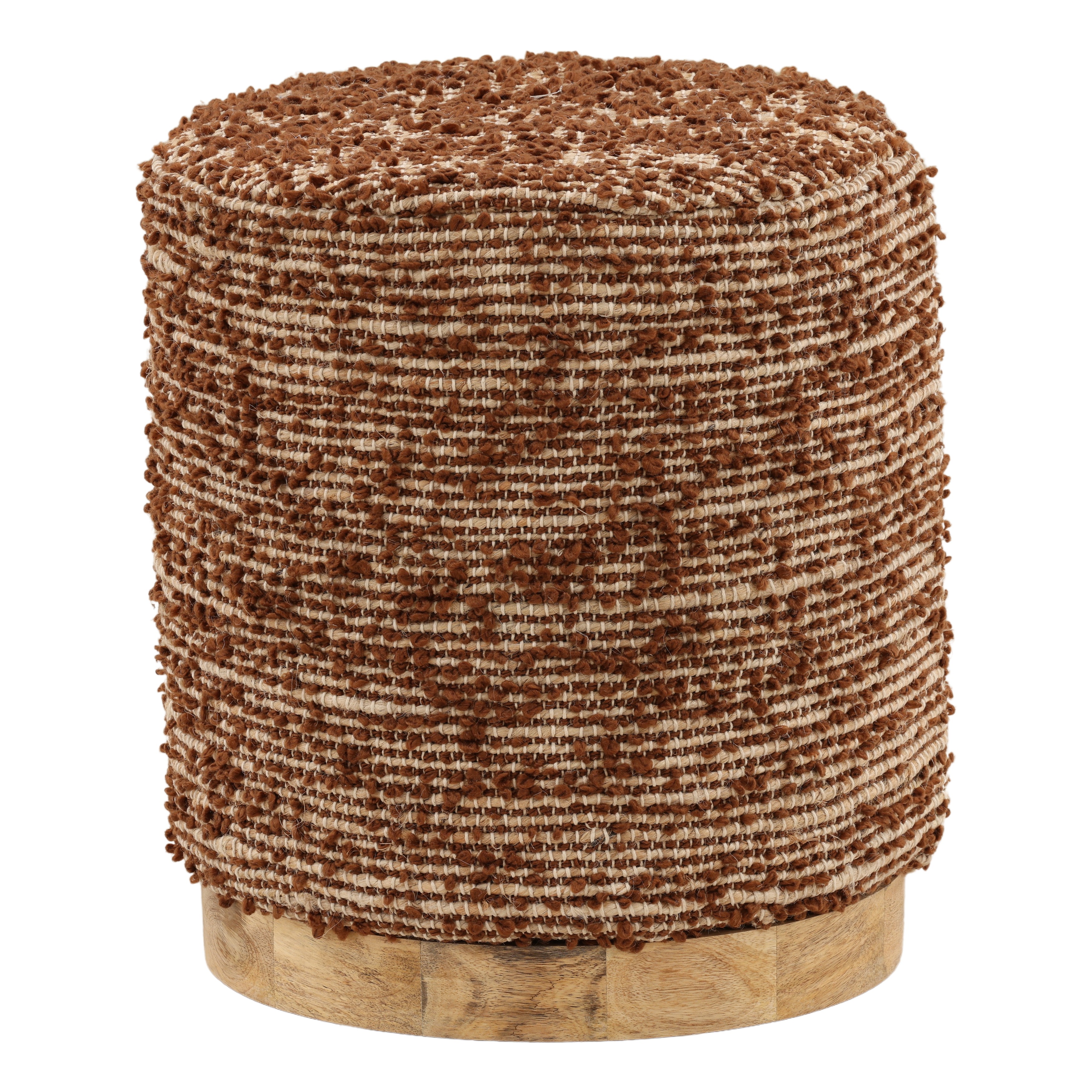 Zandy Stool Brown, Counter & Bar Stool by Dovetail, 16" width x 18" height x 16" diameter x 16" depth View 1
