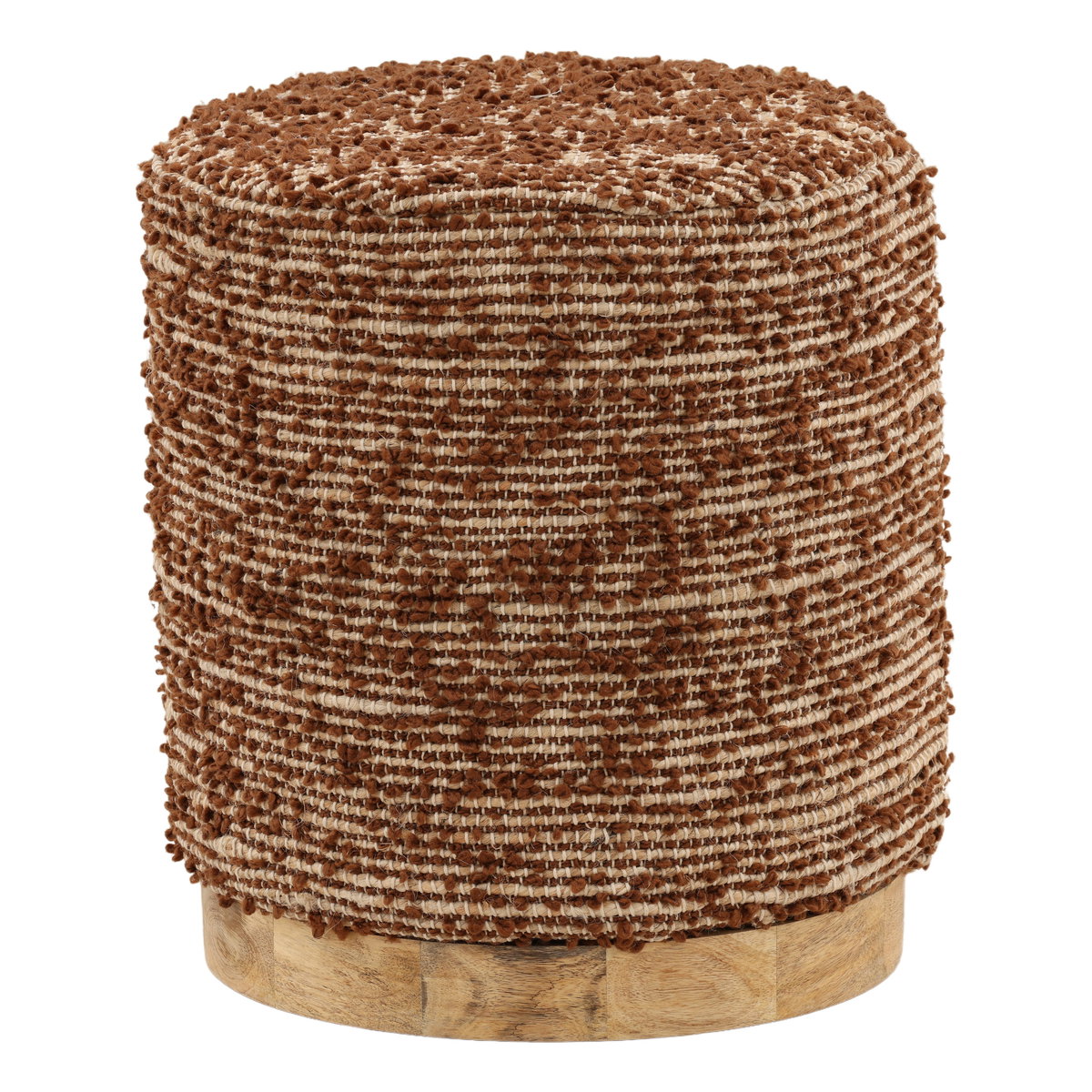 Zandy Stool Brown, Counter & Bar Stool by Dovetail, 16" width x 18" height x 16" diameter x 16" depth View 1