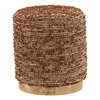 Zandy Stool Brown, Counter & Bar Stool by Dovetail, 16" width x 18" height x 16" diameter x 16" depth thumbnail 1