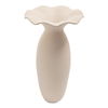 Ruffle 16in Decorative Vessel Ecru thumbnail 0