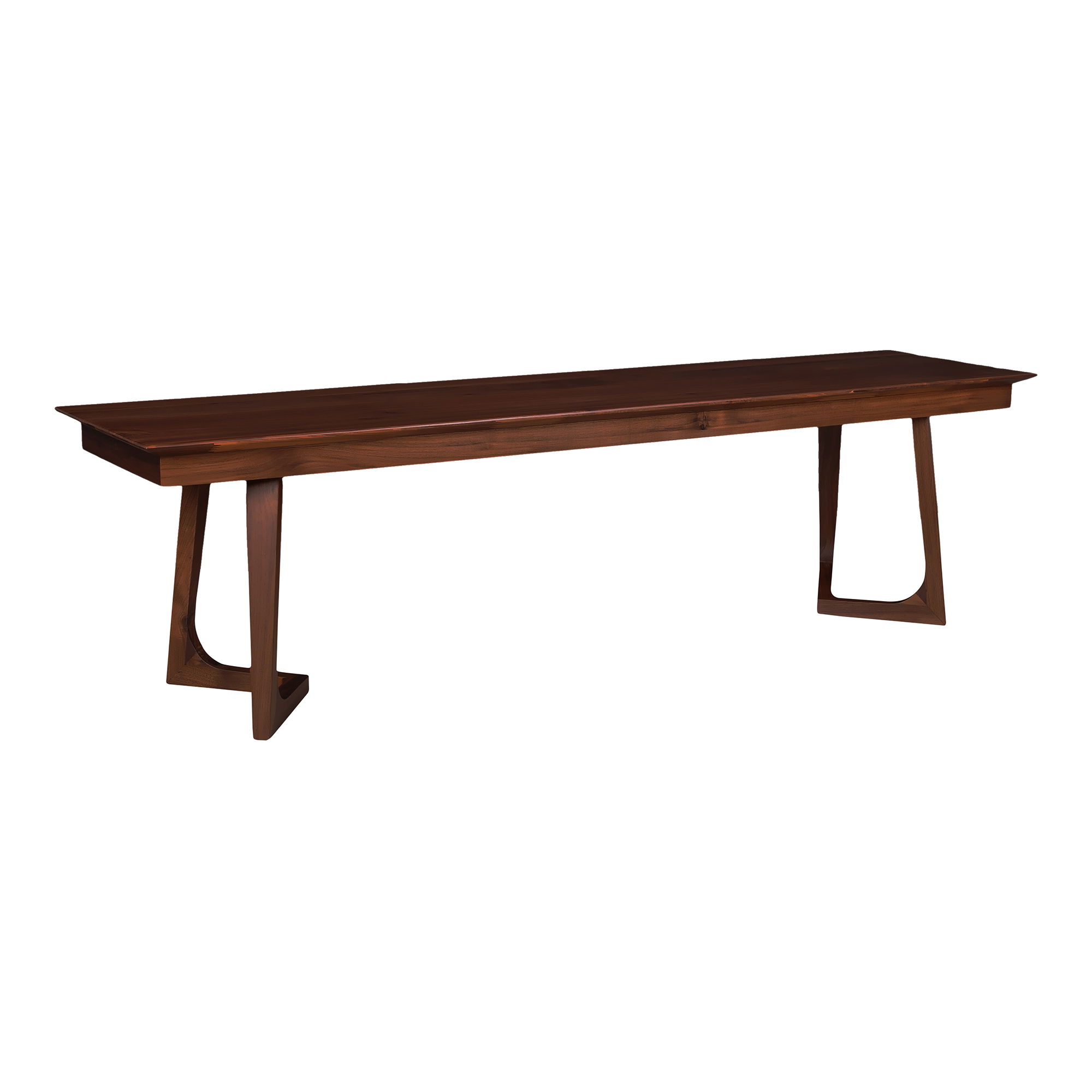 Godenza Bench Brown, Benche by Moe's Home, 67" width x 18" height x 16" depth View 1