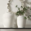 Luna Ridge White Ceramic Vases Set/2, by Uttermost, 11.75" width x 14.25" height x 11.75" depth thumbnail 4