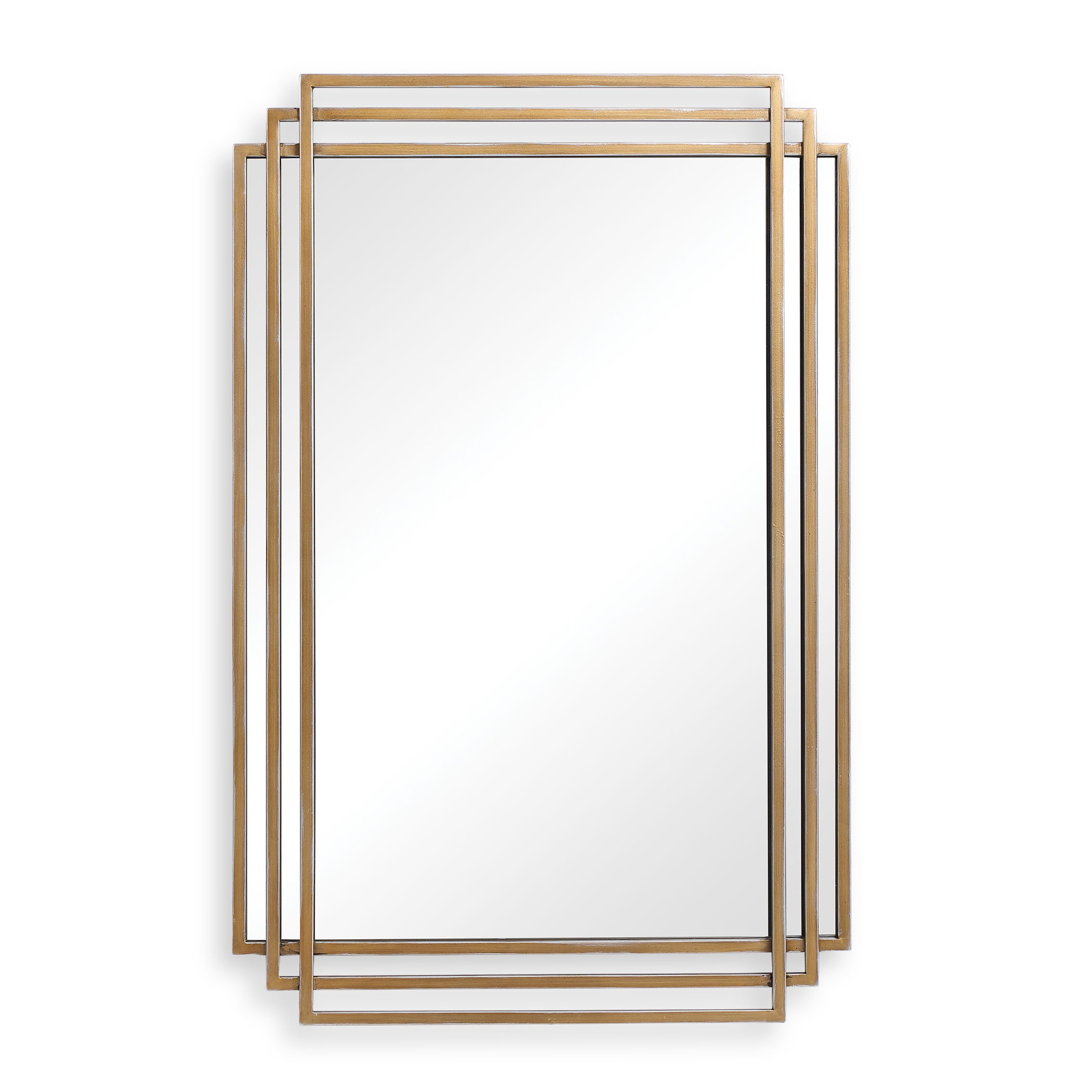 Amherst Brushed Gold Mirror large image 