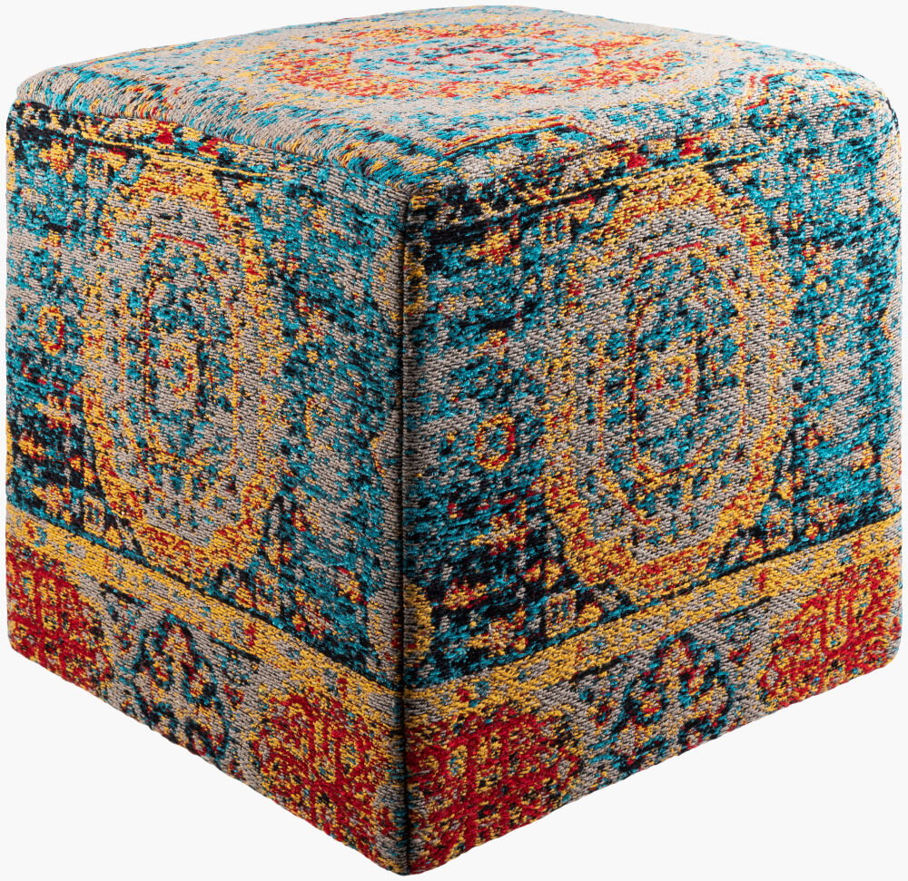 Amsterdam Ottoman, by Surya, 18" width x 18" height