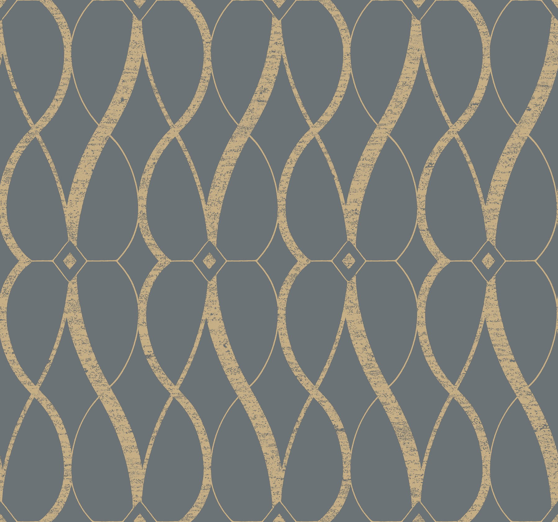 Graceful Geo Smoke & Gold Wallpaper large image 