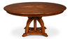 Austin Jupe Dining Table Medium Walnut, by Sarreid, 4'7" length x 4'7" width x 2'6" height thumbnail 1