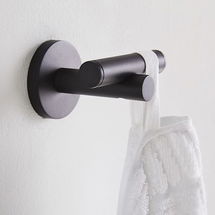 Online Designer Bathroom Modern Overhang Bathroom Collection, Towel Hook, Dark Bronze