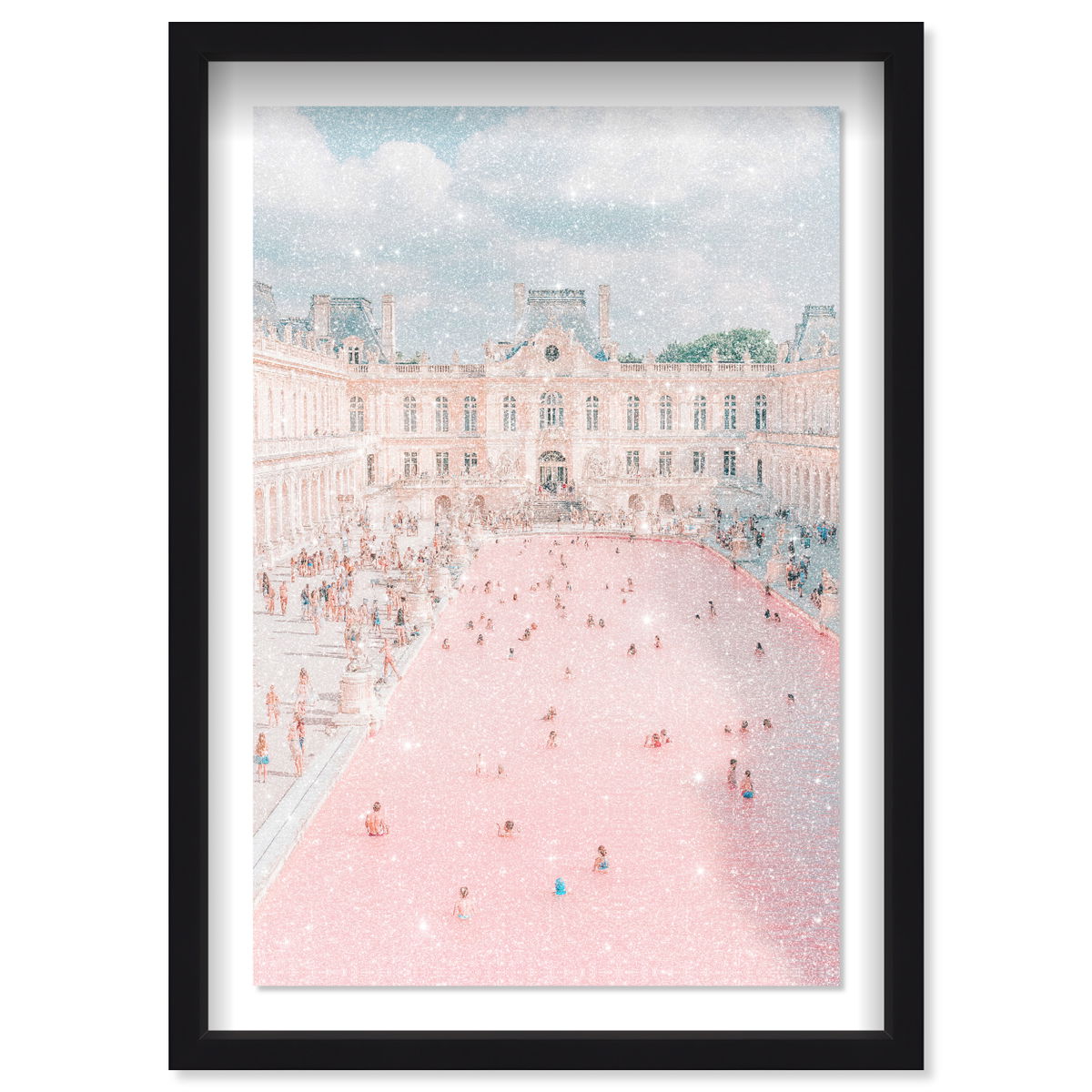 Pink Pool (Diamond Dust), Art by Oliver Gal,  24x36 View 1
