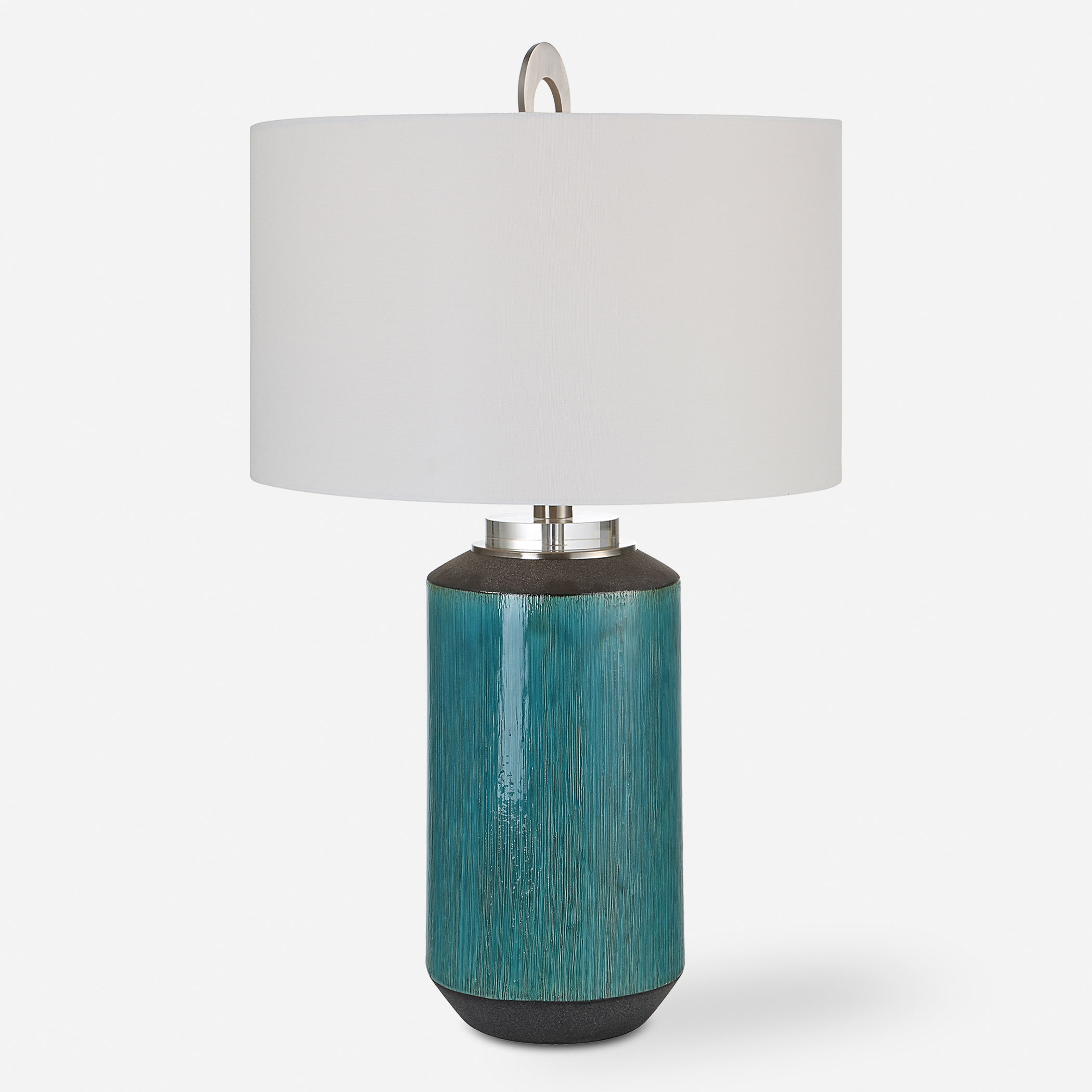 Maui Aqua Blue Table Lamp large image 