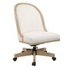 Lithe Light Oak Desk Chair, Accent Chair by Uttermost, 22.5" width x 37.5" height x 26.5" depth thumbnail 5