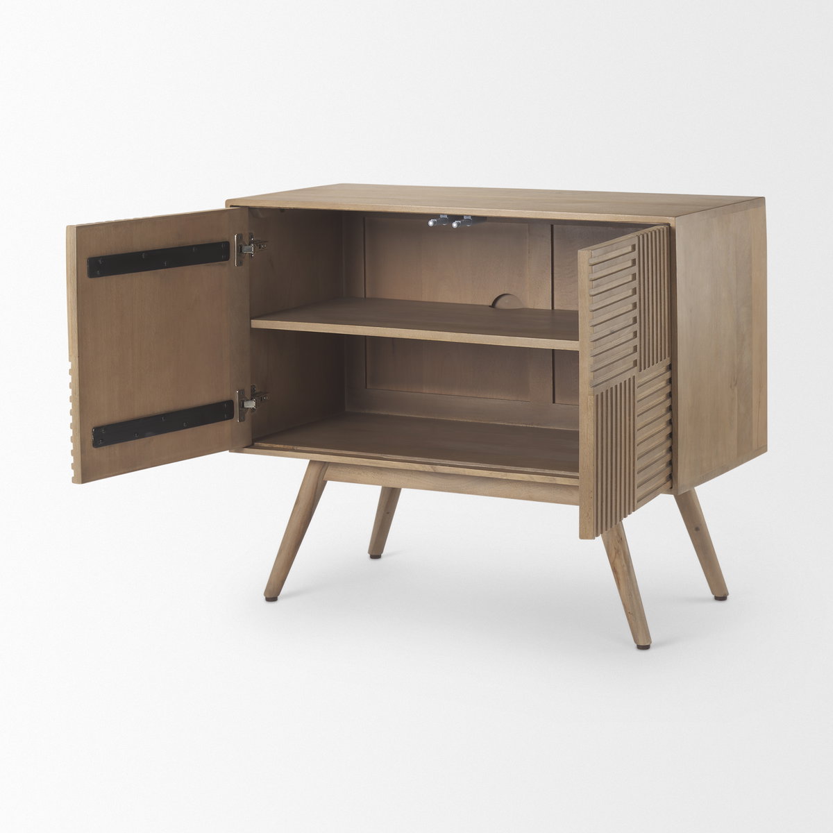 Sable  Light Brown Wood Accent Cabinet, Cabinets & Chest by Mercana, 37" length x 17" width x 30.5" height View 7