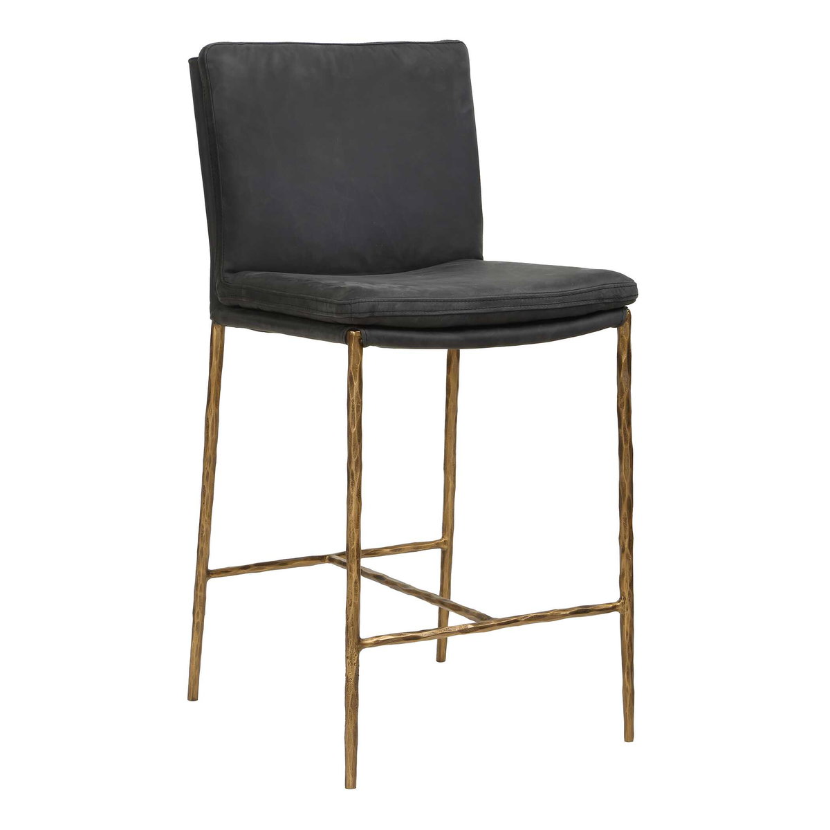 Ascend Charcoal Counter Stool, Counter & Bar Stool by Uttermost, 18.5" width x 38.5" height x 21.75" depth View 4