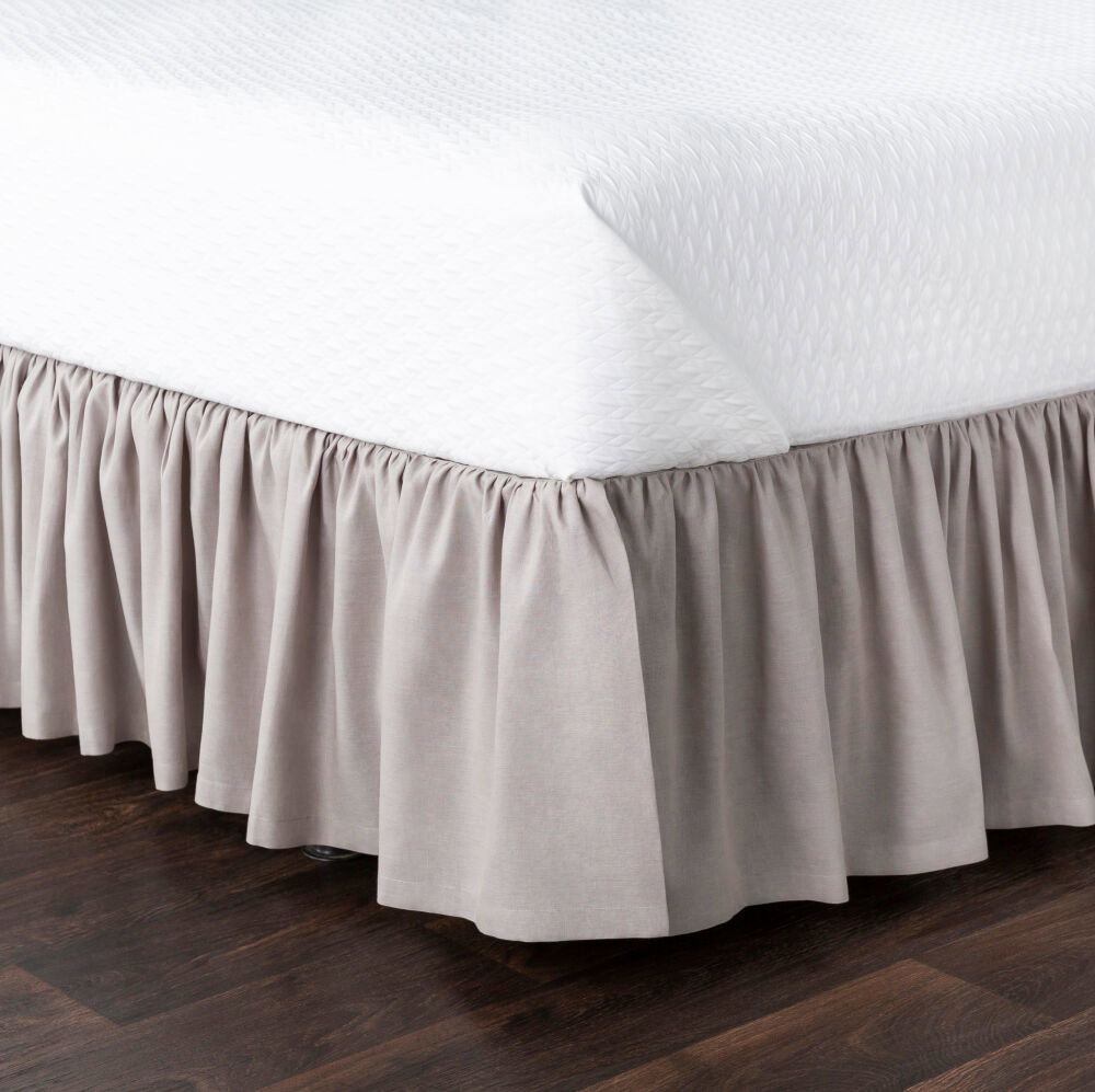Peyton Ruffle Bed Skirt, Bedding by Surya, 80" length x 78" width
