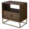 Bexley Walnut Side Table, Side & End Table by Uttermost, 25" width x 25" height x 16" depth thumbnail 4