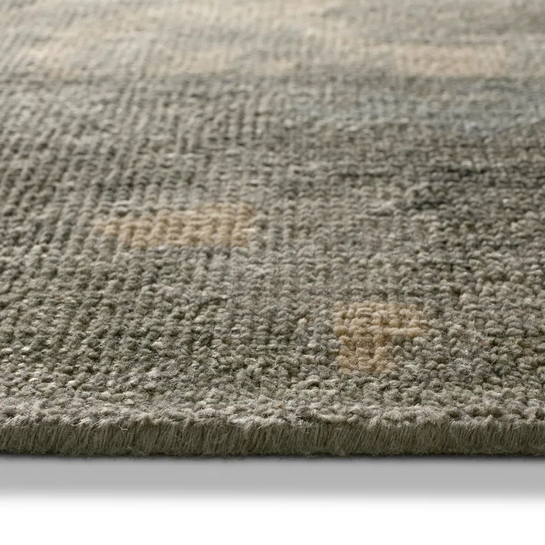 Jaipur Living Modify KAI12 Handknotted Medallion Sage and Gray Area Rug (10'x14') large image 