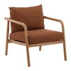 Aimee Outdoor Occasional Chair Sienna, Accent Chair by Dovetail, 27.5" width x 31.75" height x 33.5" depth thumbnail 1