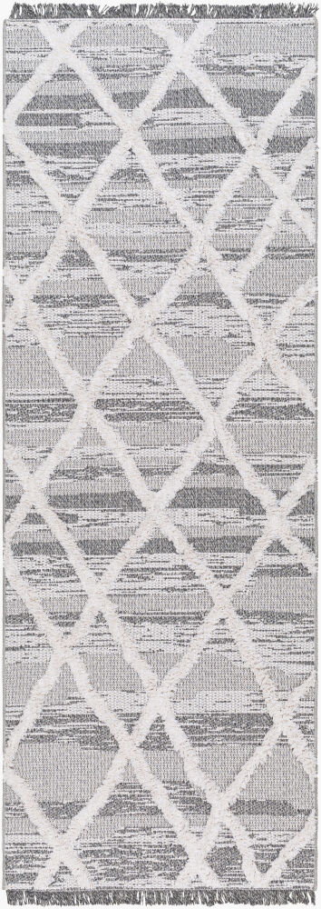 Morocotton Machine Woven Rug, by Surya, 7'2.61" length x 2'6.31" width