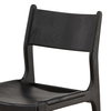 Leander Dining Chair Set of 2 Black, by Dovetail, 19.5" width x 34.52" height x 25.19" depth thumbnail 6
