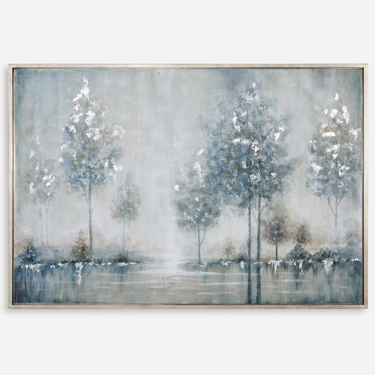 Walk In The Meadow Landscape Art, by Uttermost, 61.37" width x 41.37" height x 1.5" depth View 1