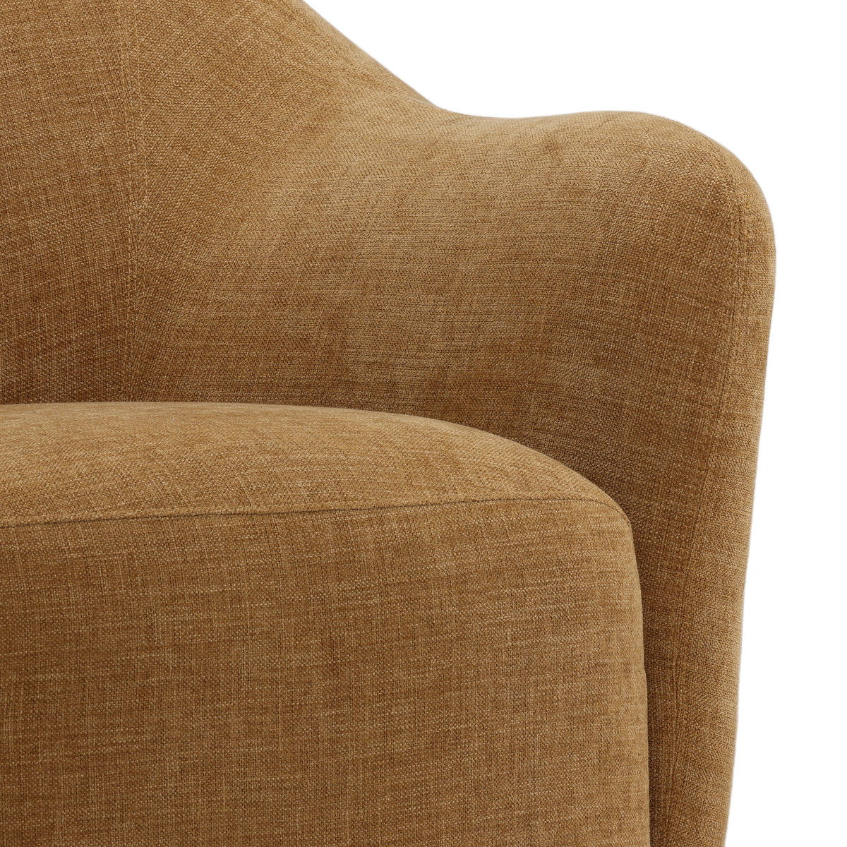 Francesca Sofa Chair Ochre, Accent Chair by Dovetail, 37" width x 30.9" height x 33.2" depth View 6