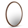 Alcott Oval Mirror Walnut, by Moe's Home, 32" width x 40" height x 1.06" depth thumbnail 2