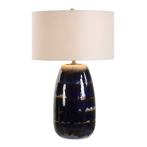 Orleans Blue Glaze Table Lamp