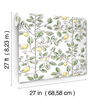Limoncello Toile Green Wallpaper, by York Wall, 27' length x 2'3" width x 0.02" depth thumbnail 8