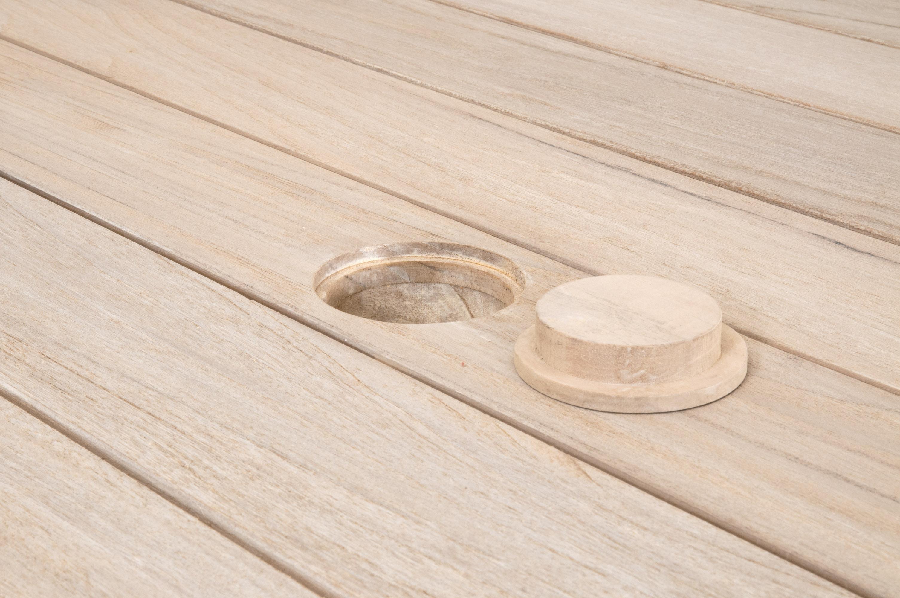 Carmel Outdoor 54' Round Dining Table, by Essentials for Living, 53.75" width x 30" height x 53.75" depth View 6