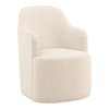 Londyn Dining Chair Cream, by Dovetail, 25" width x 35" height x 27.75" depth thumbnail 1