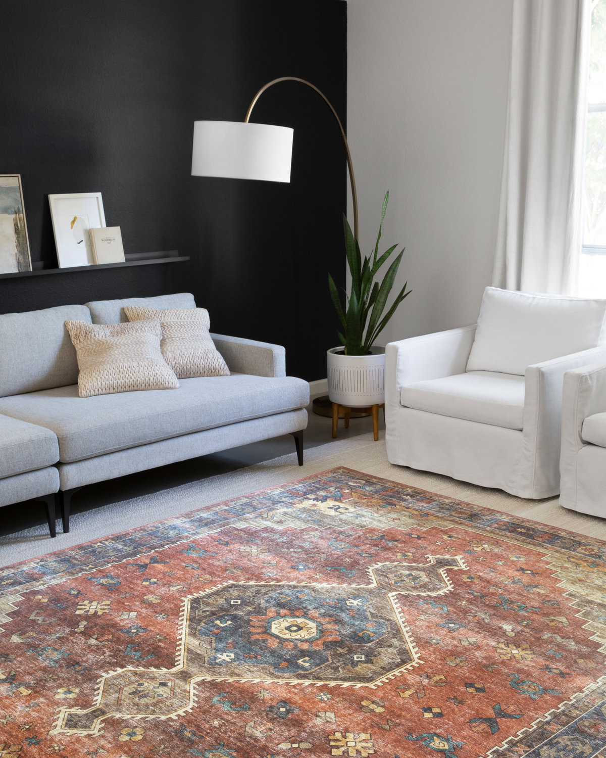Loloi Skye Rug, 1'6" length x 1'6" width View 2