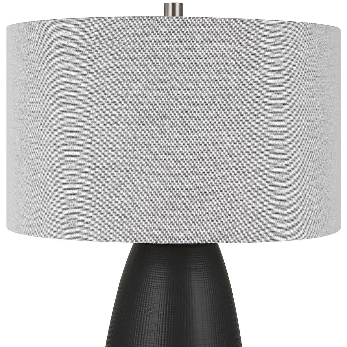 Twilight Satin Black Table Lamp, by Uttermost, 1'5" width x 2'3.25" height x 1'5" depth View 6