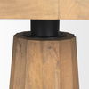 Swanson 60' Light Brown Wood Round Pedestal Dining Table thumbnail 8
