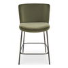Early Counter Stool Faux Green Mohair, Counter & Bar Stool by Moe's Home, 21.7" width x 37.4" height x 23.4" depth thumbnail 1