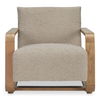 Eckersley Lounge Chair Beige Faux Shearling thumbnail 0