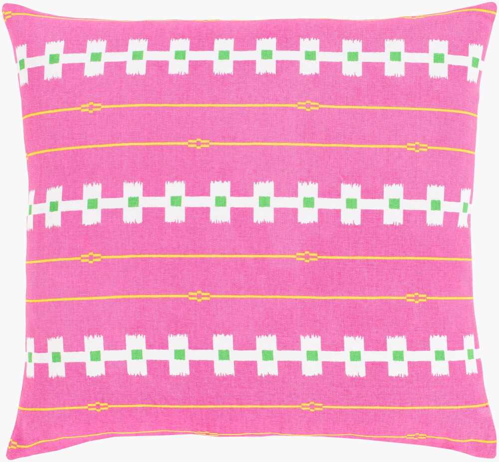 Global Brights Accent Pillow, Decorative Pillow by Surya, 18" length x 18" width