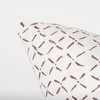 Jayden Cream with Merlot Print Linen Square Decorative Pillow Cover, by Mercana, 22" length x 22" width x 0.2" height thumbnail 6