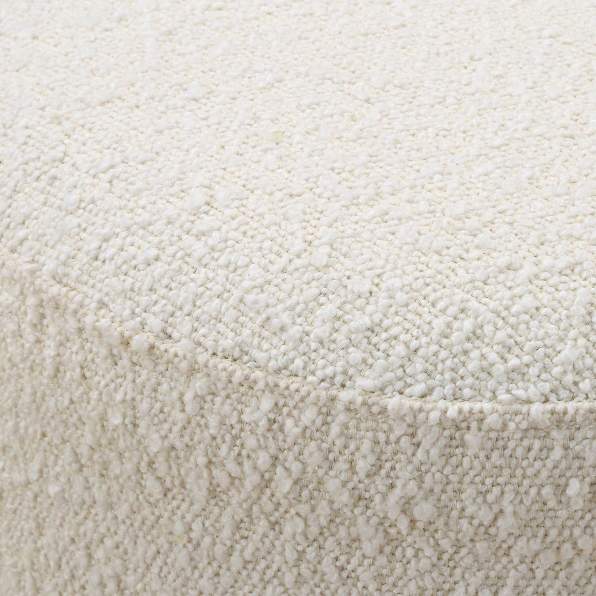 Swirls Poplar Ivory Ottoman, by Uttermost, 16" width x 17" height x 16" depth View 4