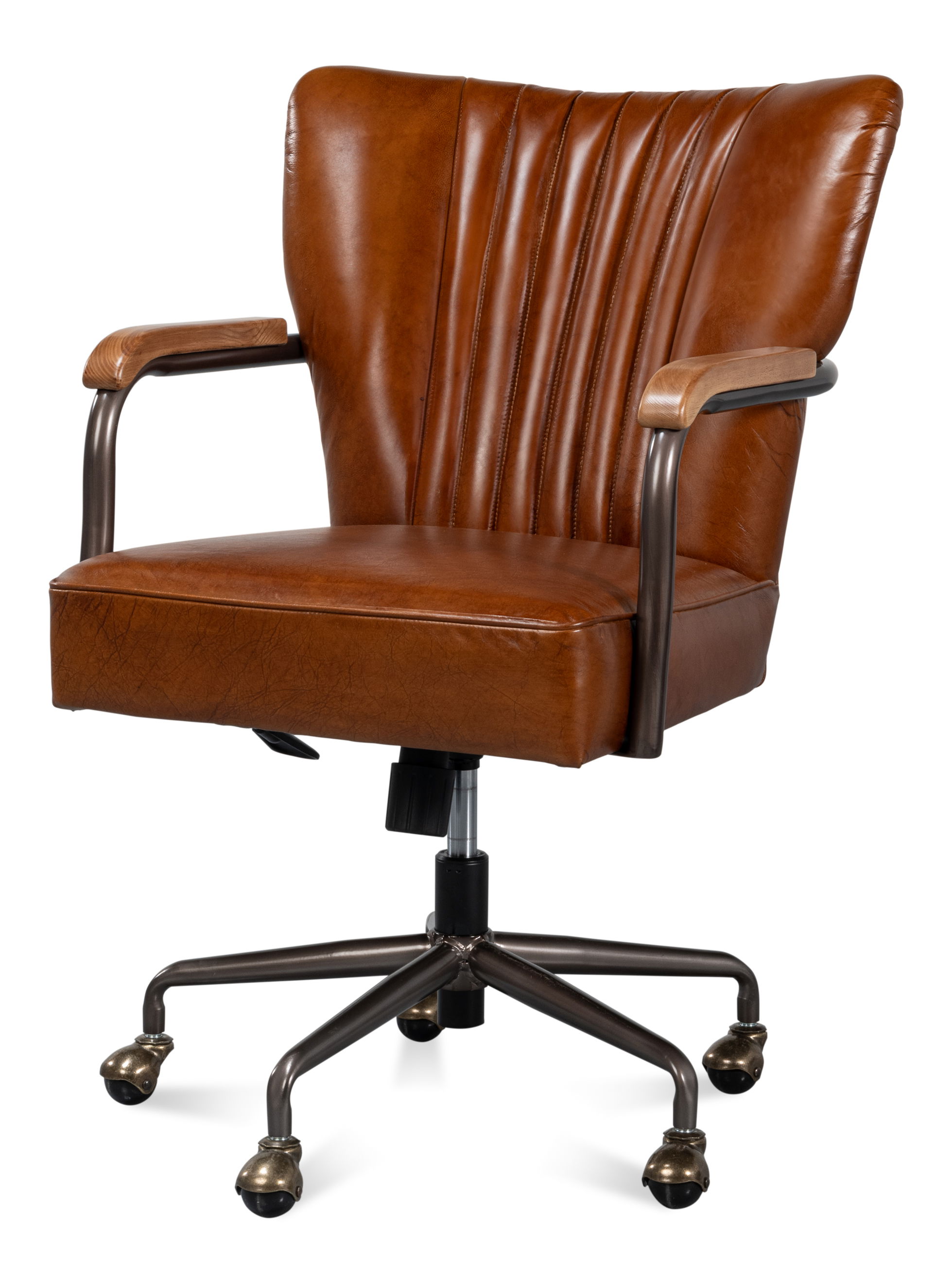 Parker Office Chair, Vintage Havana Lthr large image 