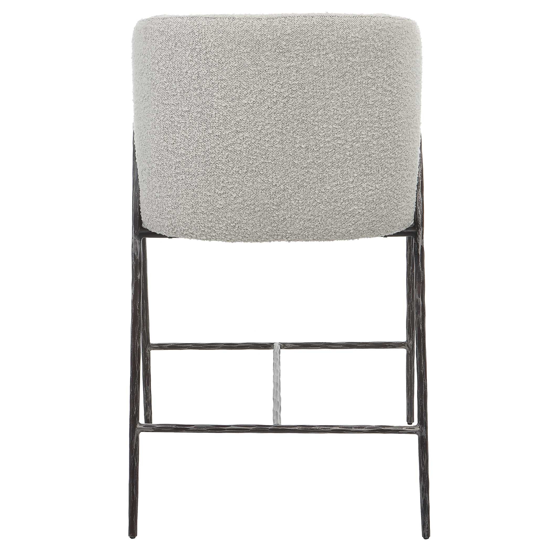 Jacobsen Gray 27' Counter Stool, Furniture by Uttermost, 23" width x 38.5" height x 23" depth View 8