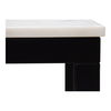 Parson Marble Small Dining Table White, by Moe's Home, 60" width x 30" height x 36" depth thumbnail 6