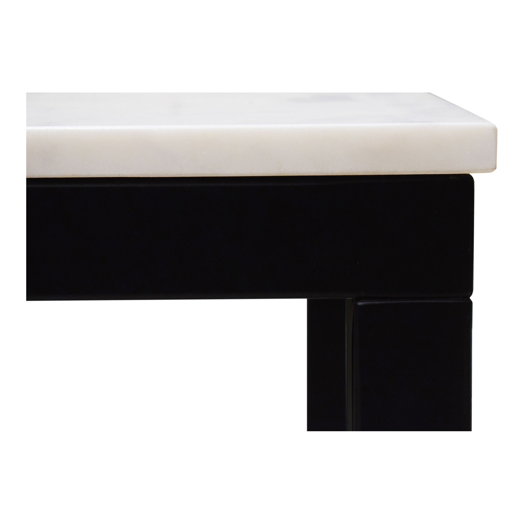 Parson Marble Small Dining Table White large image 