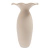 Ruffle 16in Decorative Vessel Ecru thumbnail 1