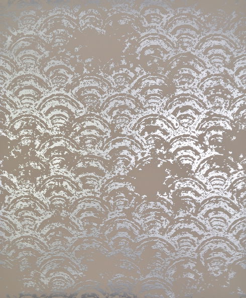 Eclipse Khaki & Silver Wallpaper